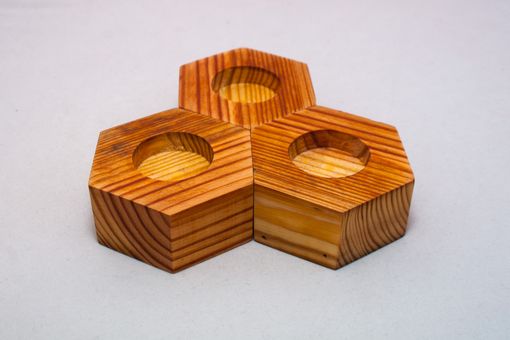 Custom Made Reclaimed Wood Tealight Holders