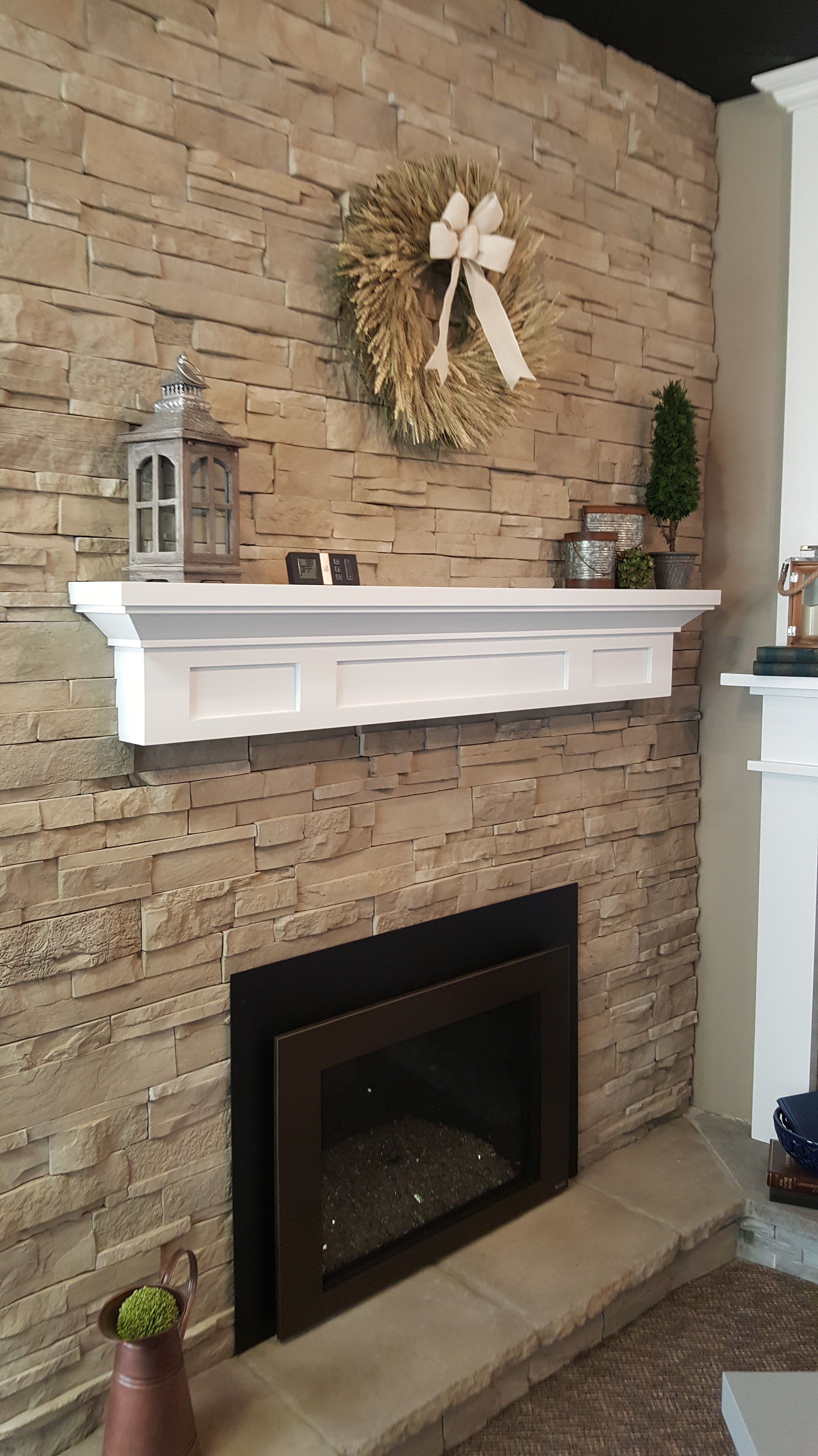 Buy Hand Crafted Fireplace Mantel Floating Painted Finish ...