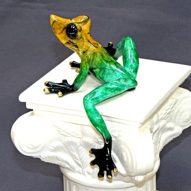Custom Made Beautiful Bronze Frog Figurine Statue Sculpture Limited Edition Signed Numbered
