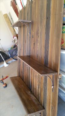 Custom Made Unique Wall Mounted Entertainment Center