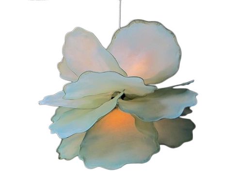 Custom Made Blue Gardenia Chandelier