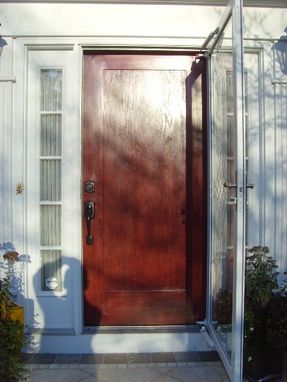 Custom Made Reclaimed Sycamore And Oak Door