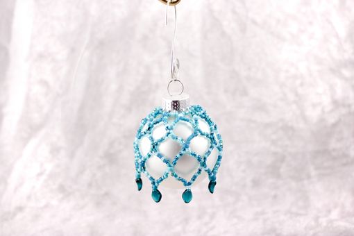 Custom Made Beaded Ornament, You Choose Colors And Size
