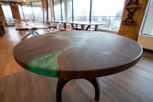 Custom Made Epoxy Round Dining Table