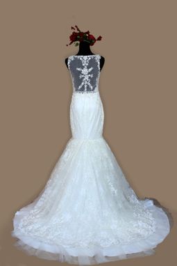 Custom Made Lace Trumpet Wedding Dress