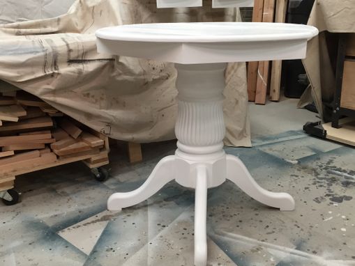 Custom Made Oval Table With Two Removable Extensions