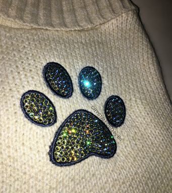 Custom Made Crystallized Bling Dog Puppy Sweater Made With Genuine European Crystals Bedazzled