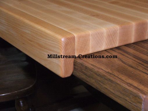 Custom Made Solid Hard Maple Cutting Board With Counter Top Lip Over 24