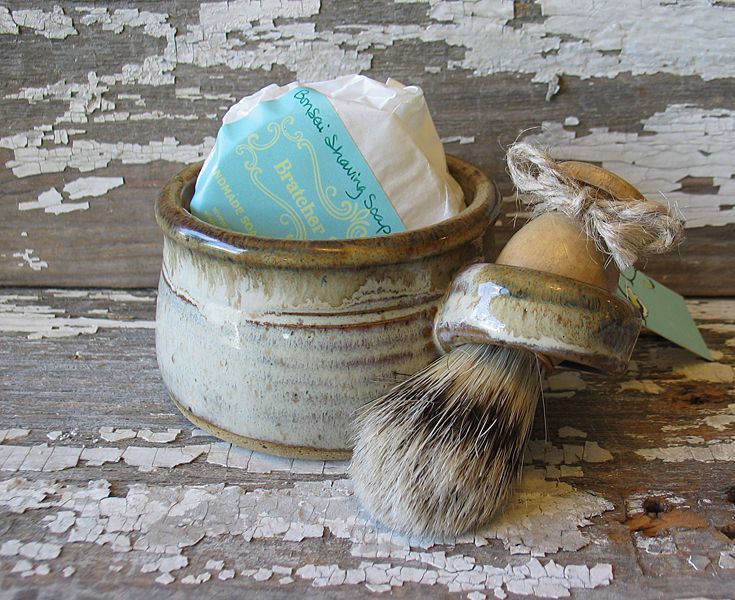 Hand Crafted Rustic Shaving Bowl Shave Cup Shaving Scuttle Men's