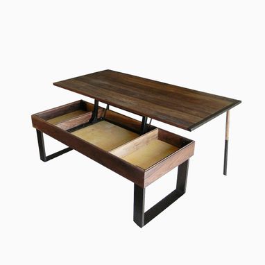 Hand Made Terry S Lift Top Pop Up Walnut And Wenge Transformer Terry S Lift Top Pop Up Walnut And Wenge Transformer Coffee Table