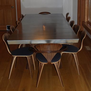 Custom Made Ketcham Zinc Top Dining Table