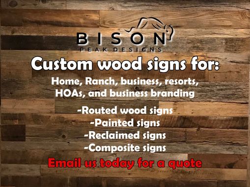 Custom Made Custom Wood Signs