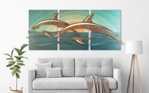 Custom Made Dolphin Triptych