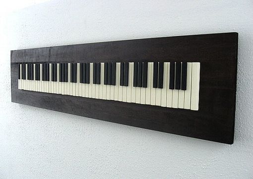 Hand Made Wall Art Piano Keyboard by Modern Rustic Art, LLC