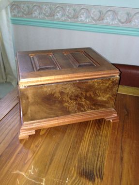 Custom Made Walnut Burl Cigar Box