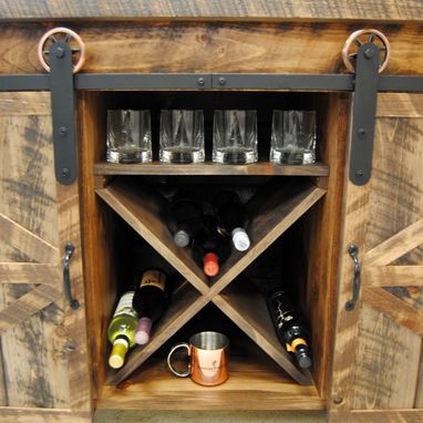 Custom Made Wine Storage Dry Bar- Buffet Table -Serving Table