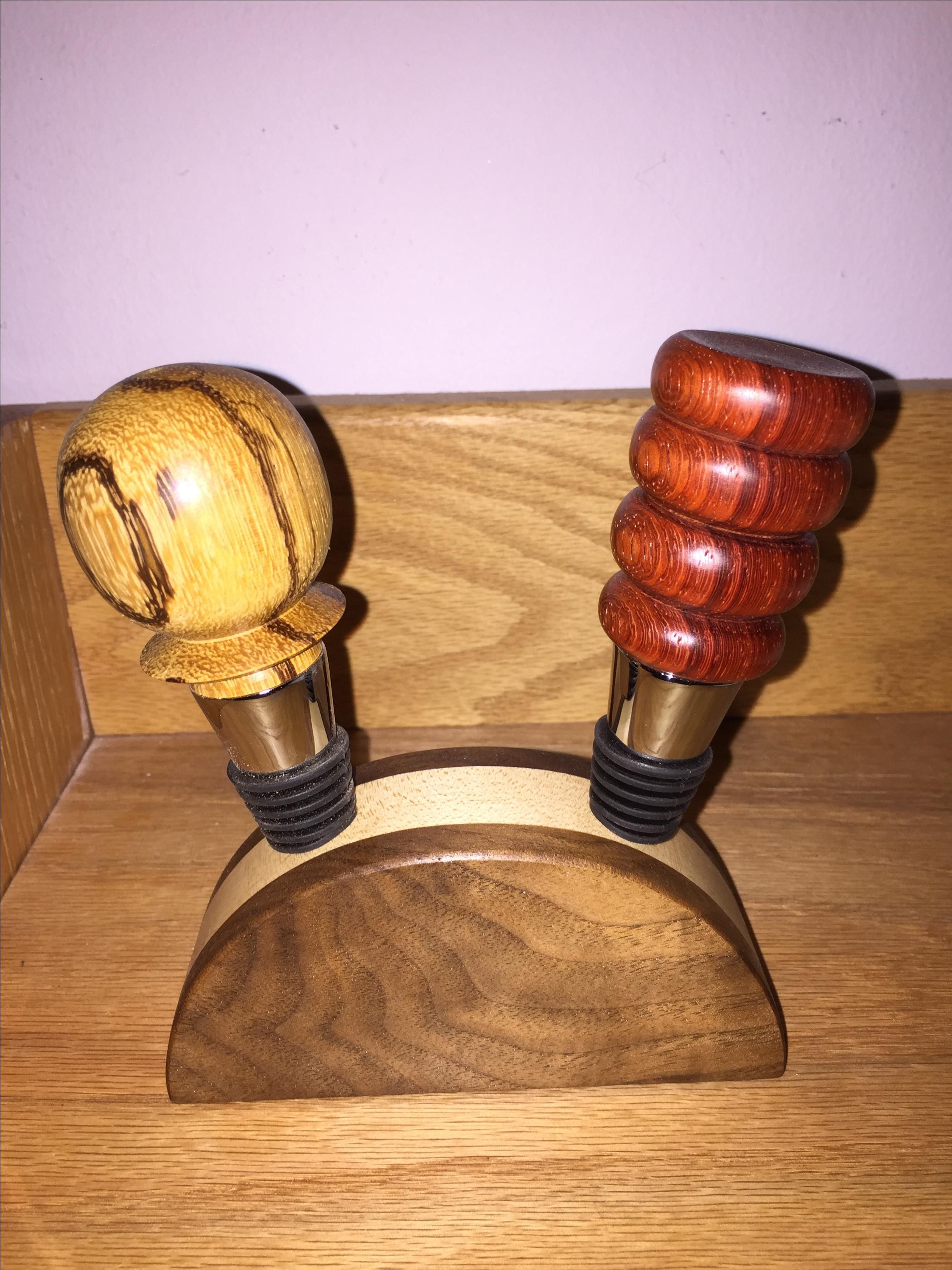 Custom Made Wine Bottle Stoppers by Beauty Of Wood