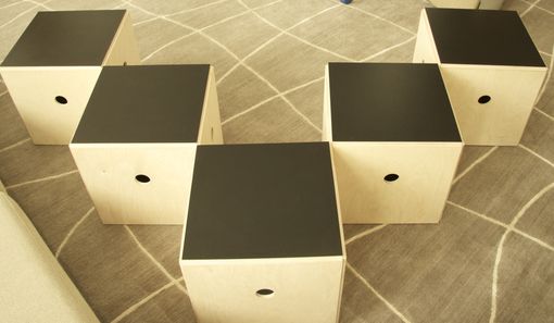 Custom Made Living Room Cube Tables