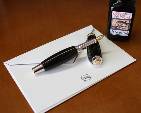 Custom Made Gaboon Ebony Fountain Pen