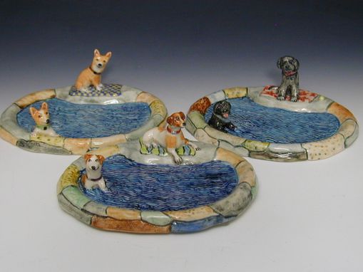 Custom Made Dogs At Pond Soap Dish