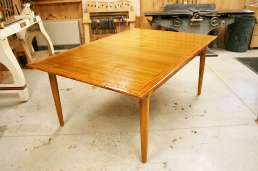 Custom Made Mid Century Sculpted Extension Dining Table