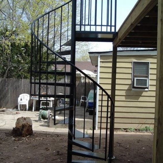 Custom Exterior Spiral Staircase & Installation Included by Wrought ...