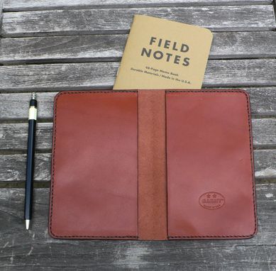 Custom Made Garny - Field Notes  Basic Leather Cover - Chestnut Brown
