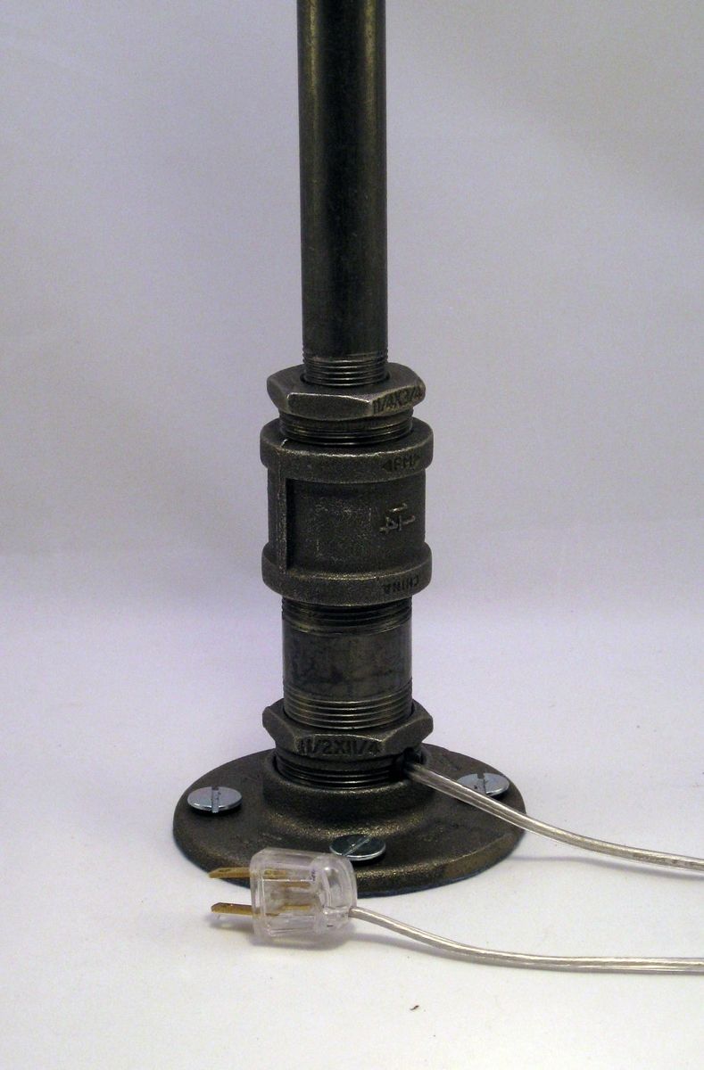 Handmade Steampunk Black Metal Pipe Table Lamp 3 Way By Handmade Steampunk Black Metal Pipe Table Lamp 3 Way By Milton Douglas Co Custommade
