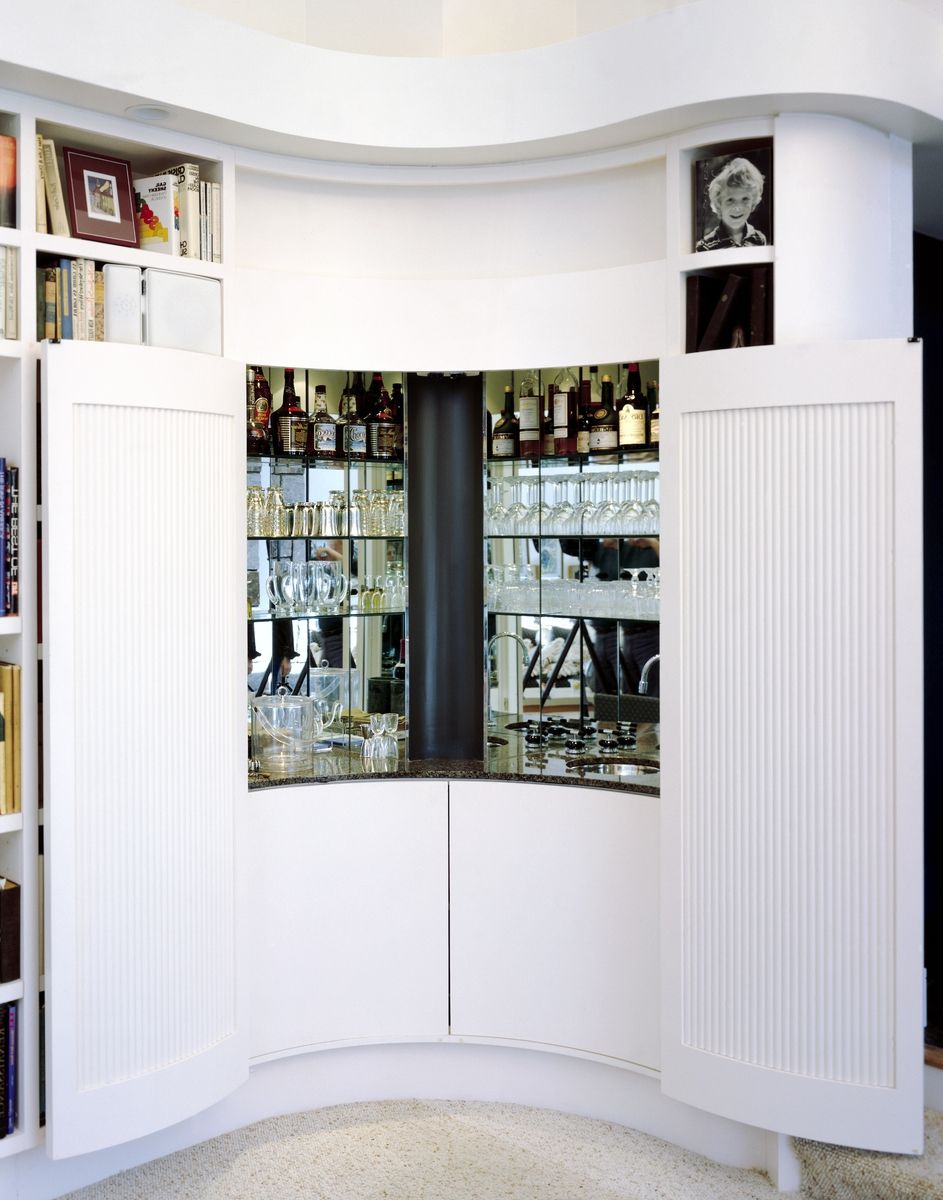Hand Crafted Modern Bookcases And Wet Bar by Perfect Design