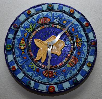 Custom Made Under The Sea Mosaic Clock