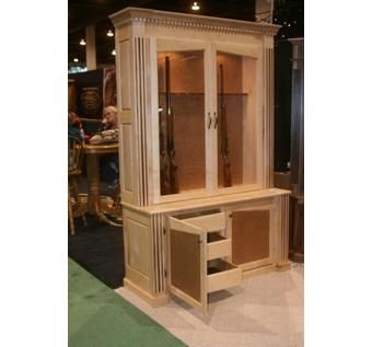 Handmade Custom Made Gun Cabinet By Figueroa S Fine Furniture Custom Made Gun Cabinet