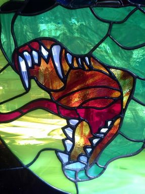 Custom Made Stained Glass - Medieval Dragon