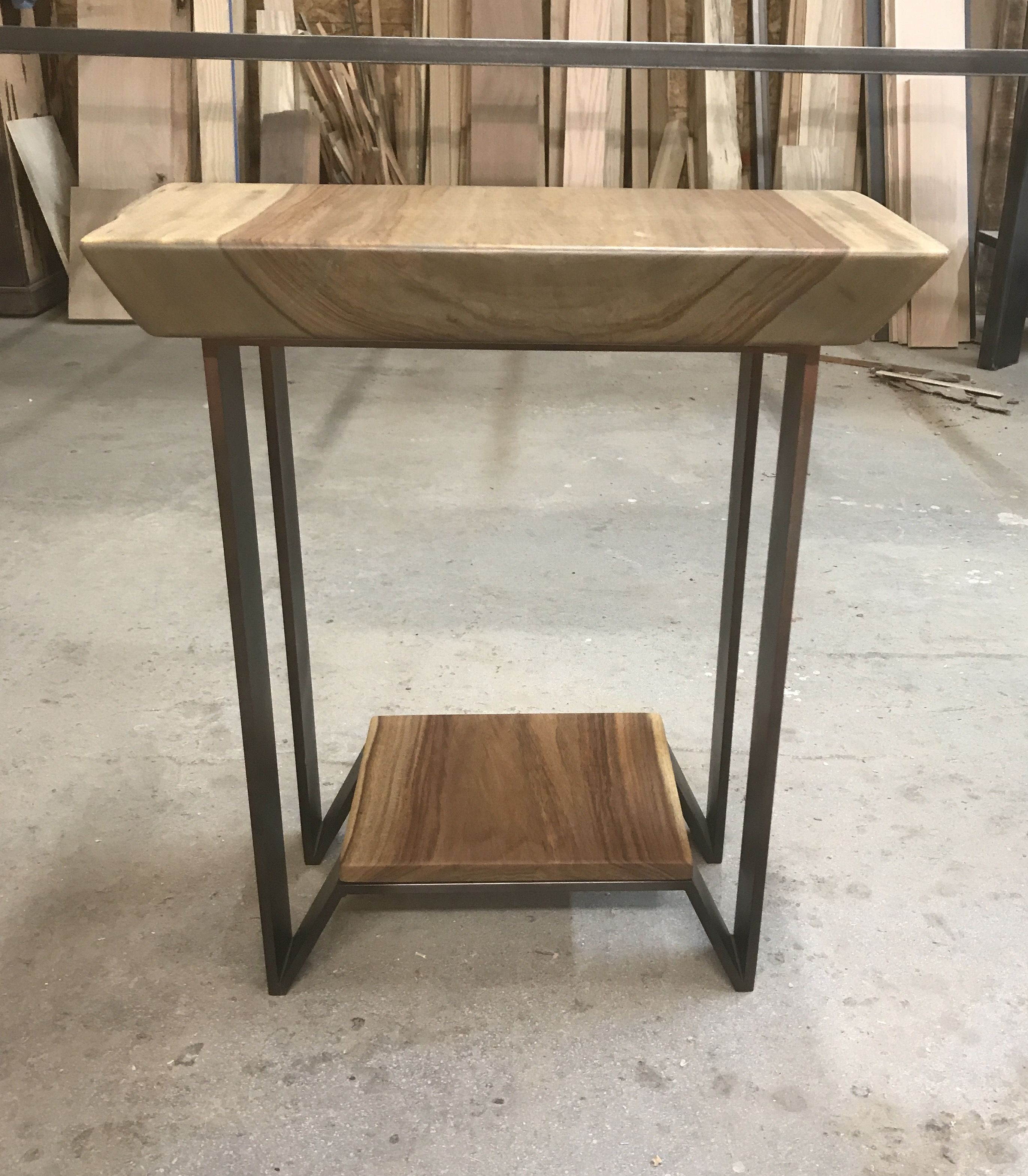 Custom Made Live Edge Side Table by inDistressed, LLC