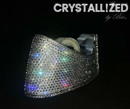 Custom Made Tape Dispenser Crystallized Office Desk Accessories Bling European Crystals Bedazzled