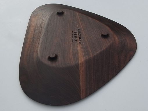Custom Made Mid Century Modern Serving Tray, Walnut - Inspired By Isamu Noguchi