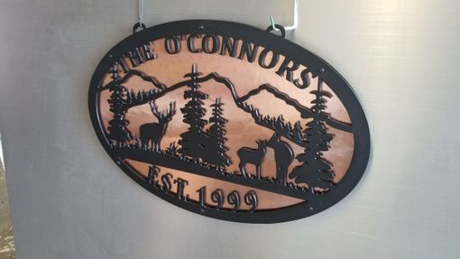 Custom Made Copper And Aluminum Wildlife Sign