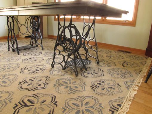 Custom Made Rustic Expanding Dining Room Table