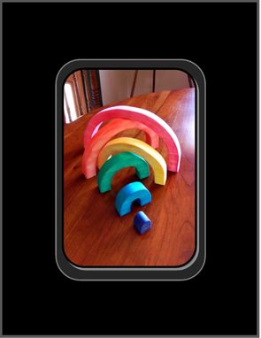 Custom Made Learning Toys, Wooden Toys, Rainbow Stackers, Child Toys, Waldorf Toys, Rainbow, Wood Toys