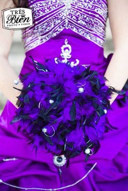 Custom Made Purple Wedding Dress