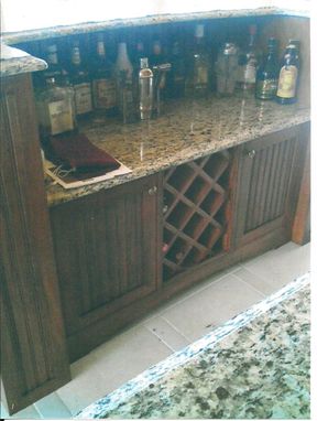 Custom Made Entertainment Cabinet And Bar