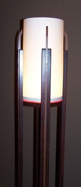 Custom Made Oak Floor Lamp