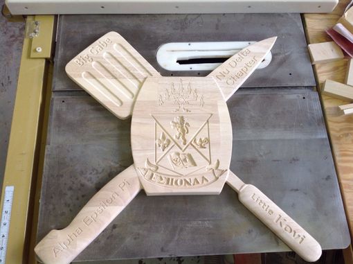 Custom Made Fraternity Paddle Carving