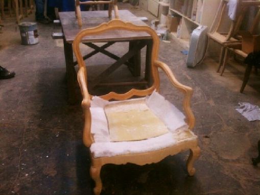 Custom Made Lounge Chair And Ottoman