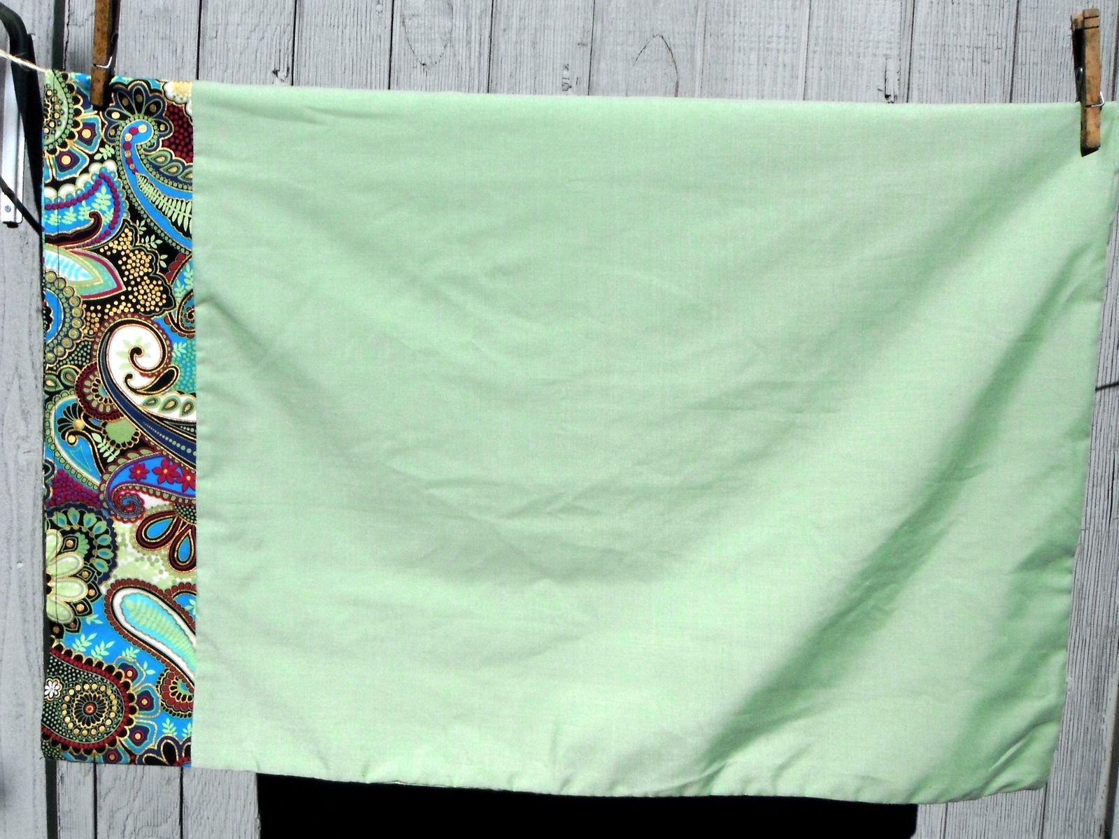 Custom Made Pillowcases Using Commercial Fabrics by Home Sewn