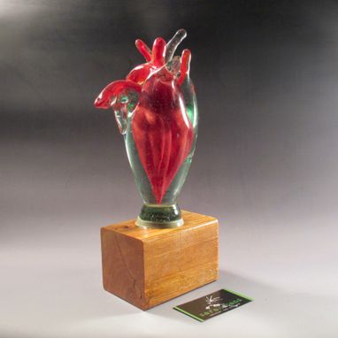 Custom Made Glass Anatomical Heart