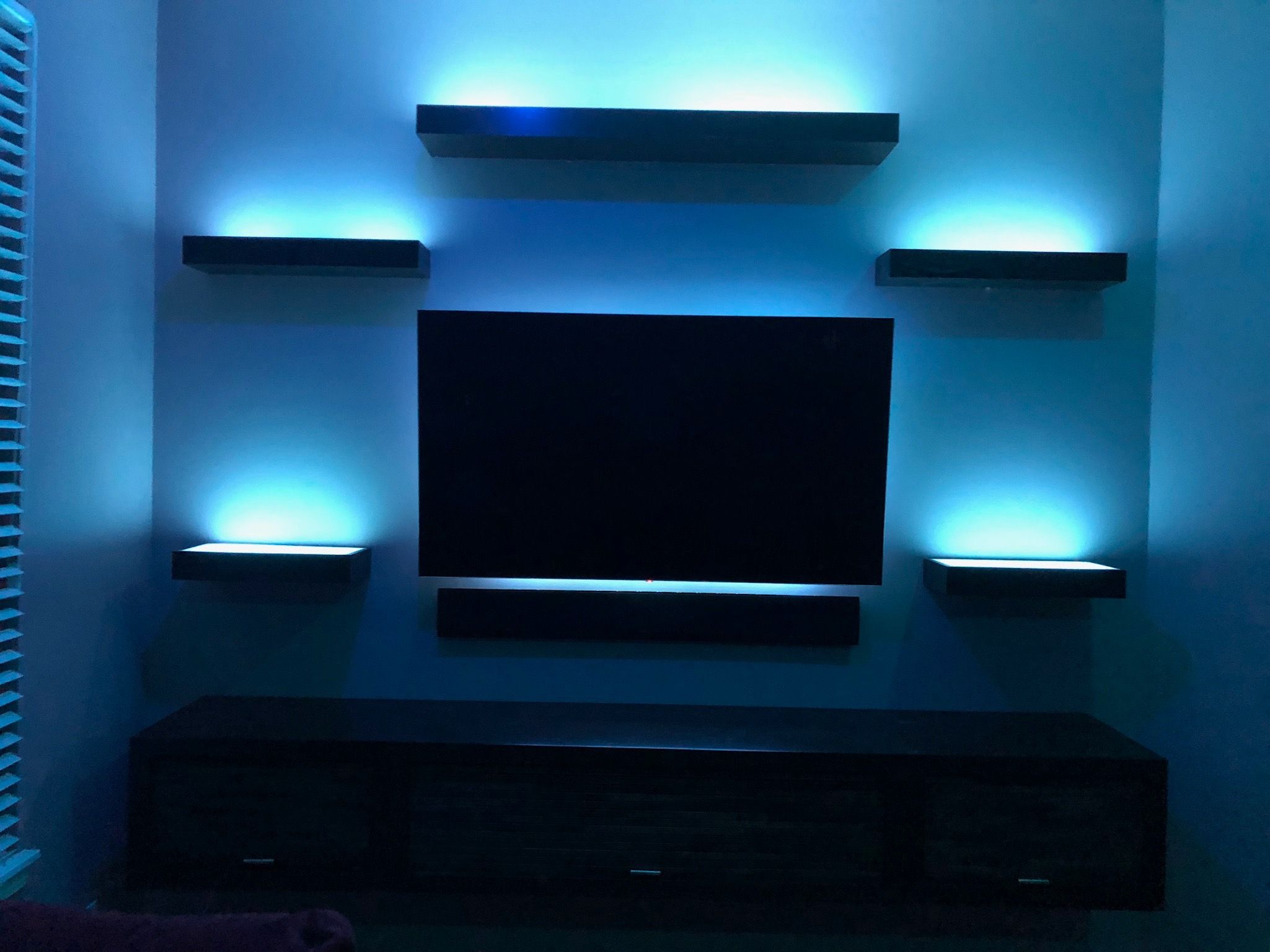 Handmade Floating Shelves by Fox River Woodworking