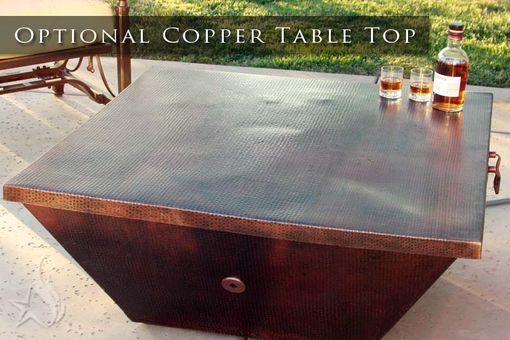 Custom Made 50 Inch Plaza Moreno Hand Hammered Copper Fire Pit