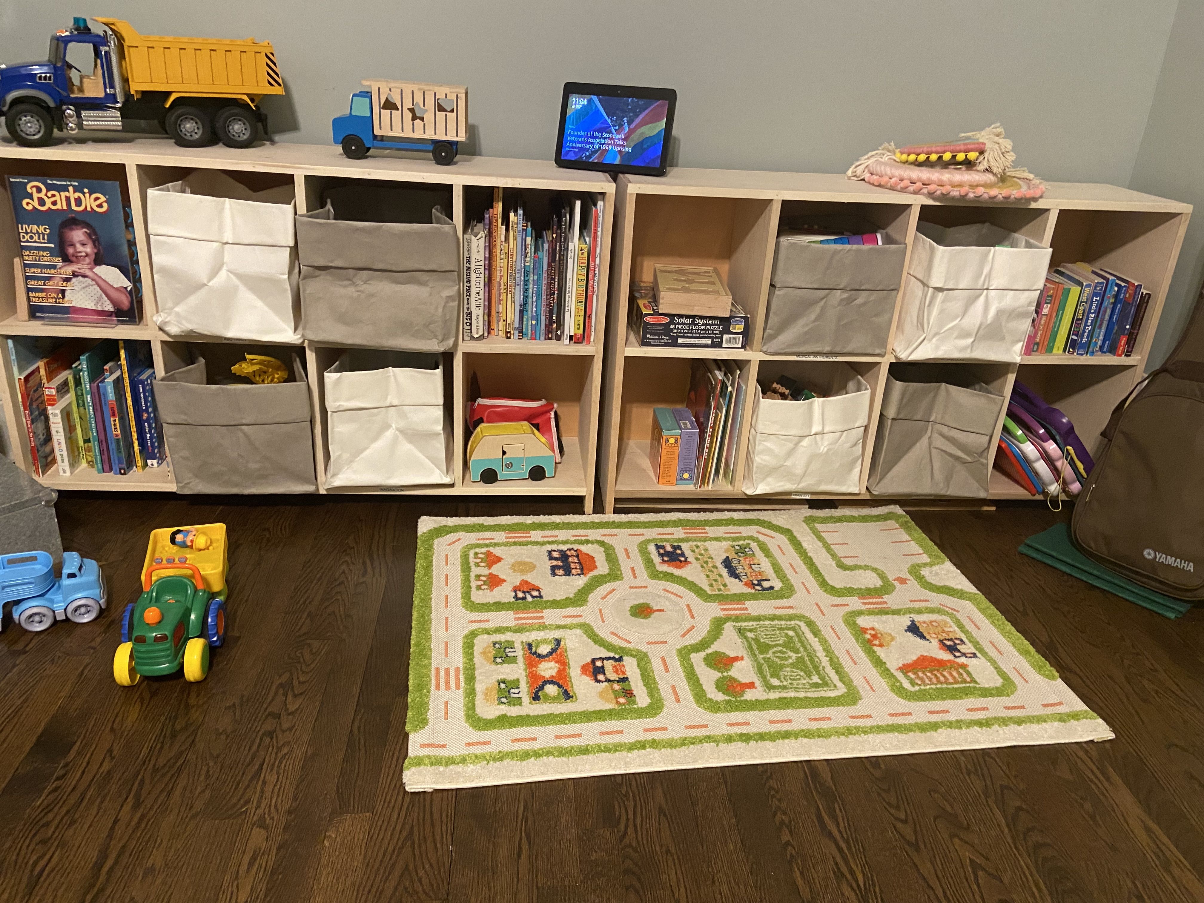 Custom Made Playroom Storage Cubbies by Mitchell Furniture
