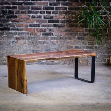 Custom Made Hardwood Slab Coffee Table