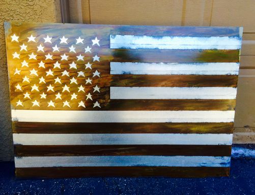 Custom Made Distressed American Flag
